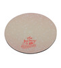 Cream Printed Round Mousepad