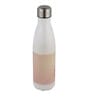 Cream Shade Text Printed Steel Water Bottle 600ml