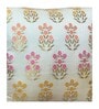 Cream Silk blend Brocade Meenakari Floral 16x16 inches Cushion Covers (Set of 2)