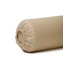 Cream Solid 200 TC Velevt 2 Bolster Covers