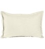 Cream Solid 210 TC Cotton Single Sized Bedsheet with 1 Pillow Cover Satin Stripe 2024 Collection