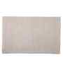 Cream Solid Chenille Cotton 32x20 Inches Anti Skid Door Mat