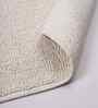 Cream Solid Chenille Cotton 32x20 Inches Anti Skid Door Mat