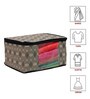 Cream Solid Non Woven Foldable Underbed Organizer (Set Of 8)