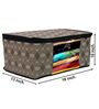 Cream Solid Non Woven Foldable Underbed Organizer (Set Of 8)