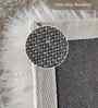 Cream Solid Polyester 4x6 Feet Machine Made Carpet