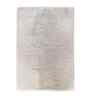 Cream Solid Polyester 5x8 Feet Machine Made Carpet