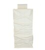 Cream Solid Polypropylene  Foldable Cupboard Hanging Cloth Organiser With 3 Shelves