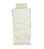 Cream Solid Polypropylene  Foldable Collapsible Cupboard Hanging Cloth Organiser With 4 Shelves