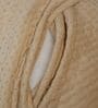 Cream Solid Velvet 27x18 Inches Pillow Cover (1Pc)