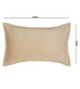 Cream Solid Velvet 27x18 Inches Pillow Cover (1Pc)