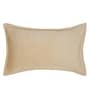 Cream Solid Velvet 27x18 Inches Pillow Cover (1Pc)