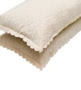 Cream Solid Velvet 27x18 Inches Pillow Covers (Set of 2)