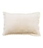 Cream Solid Velvet 27x18 Inches Pillow Covers (Set of 2)