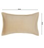 Cream Solid Velvet 27x18 Inches Pillow Covers (Set of 2)
