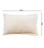 Cream Solid Velvet 27x18 Inches Pillow Covers (Set of 2)