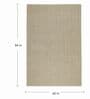 Cream Abstract Wool 5 x 7 Feet Hand Woven Carpet