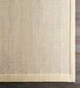 Cream Solid Wool 8 ft x 10 ft Hand tufted Carpet