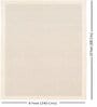 Cream Solid Wool 8 ft x 10 ft Hand tufted Carpet