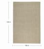 Cream Abstract Wool 9 x 12 Feet Hand Woven Carpet