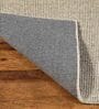 Cream Abstract Wool 9 x 12 Feet Hand Woven Carpet