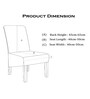 Cream Solid Polyester (Pack of 6) Seater Chair Cover