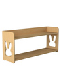 Cream Kids Bookshelf in Natural Finish