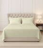 Cream Stripe 300 TC Cotton Super King Sized Bedsheet with 2 Pillow Covers