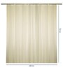 Cream Striped Pattern Polyester Shower Curtain