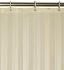 Cream Striped Pattern Polyester Shower Curtain