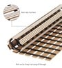 Cream Striped PVC 24x19 Inches Antiskid Shower Bath Mat