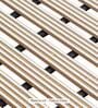 Cream Striped PVC 24x19 Inches Antiskid Shower Bath Mat