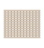 Cream Striped PVC 24x19 Inches Antiskid Shower Bath Mat