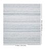 Cream Stripes Pet Yarn 5 ft x 7 ft Hand Woven Carpet