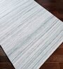 Cream Stripes Pet Yarn 8 ft x 10 ft Hand Woven Carpet