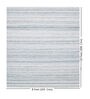 Cream Stripes Pet Yarn 8 ft x 10 ft Hand Woven Carpet