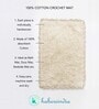 Cream Super Absorbent 100% Cotton Bath Mat