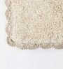 Cream Super Absorbent 100% Cotton Bath Mat