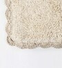 Cream Super Absorbent 100% Cotton Bath Mat