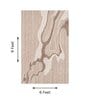 Beige Abstract Woolen 72 x 108 Inches Hand Tufted Rug
