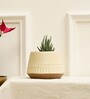 Gardenia Cream Terracotta Desk Pot