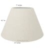 Shubra Cream Cotton Fabric Solid Lampshade