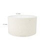 Hersey Cream Cotton Fabric Solid Lampshade