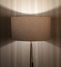 Groove Cream Cotton Fabric Solid Lampshade