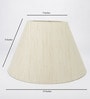 Palermo Cream Cotton Fabric Solid Lampshade