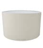 Groove Cream Cotton Fabric Solid Lampshade