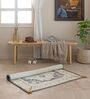 Cream Traditional Hand Woven 6 Ft X 4 Ft  Dhurrie