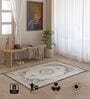 Cream Traditional Hand Woven 6 Ft X 4 Ft  Dhurrie