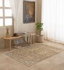 Cream Traditional Hand Woven 6 Ft X 4 Ft  Dhurrie