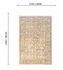 Cream Traditional Hand Woven 6 Ft X 4 Ft  Dhurrie